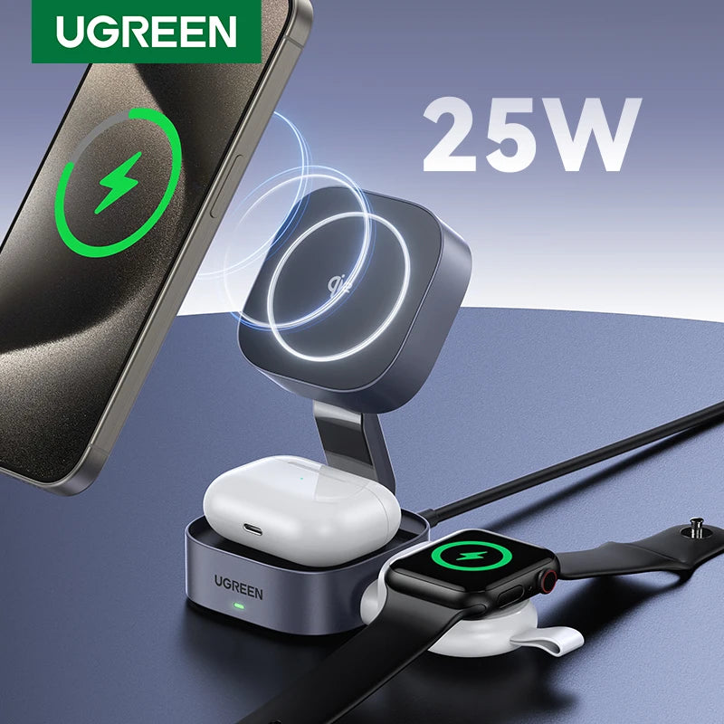 Qi2 MPP 2-in-1 Magnetic Wireless Charger